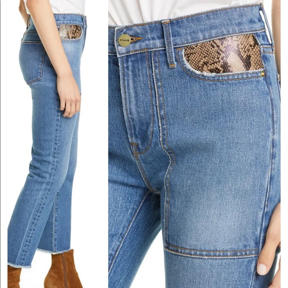 Frame Python Le High Straight Jean - Picture 2 of 5